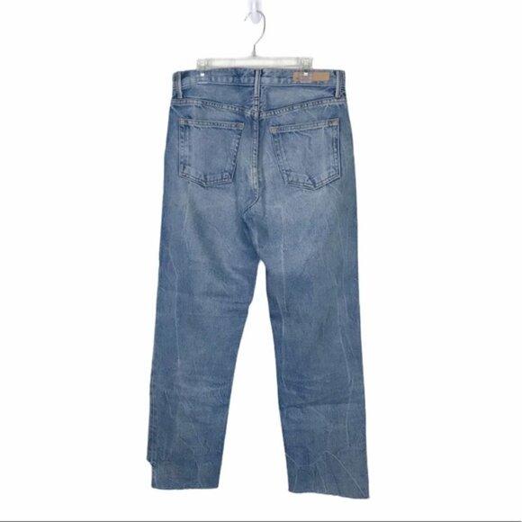 GRLFRND Helena High Rise Step Hem Straight Jeans Size 27 - Picture 2 of 10